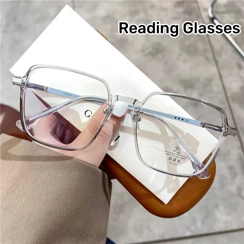 

Очки для дальнозоркости для мужчин и женщин, классические роскошные аксессуары для чтения с защитой от синего света, готовые оптические аксессуары для дальнозоркости