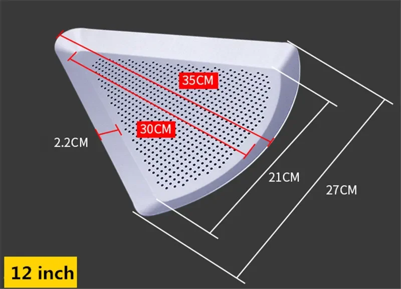 triangle pizza hole pan Tray Nonstick Baking accessories Plate Dish Holder Bake ware Baking Tool Pizza Pancake Screen Metal Pan