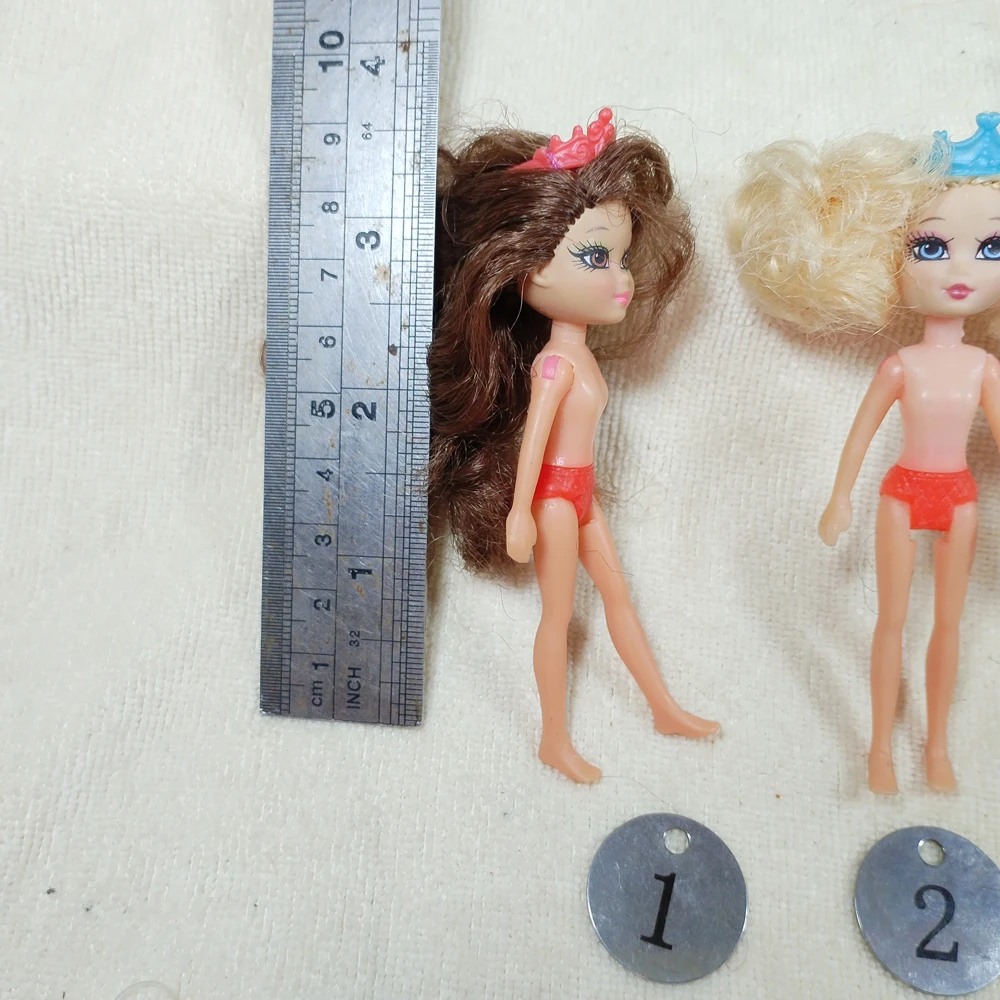1pcs Original Foreign Trade Children Toys 9cm Mini BB Beauty Action Doll 1/12 OOAK NUDE Rarely Doll Mussed Hair Many Head 5