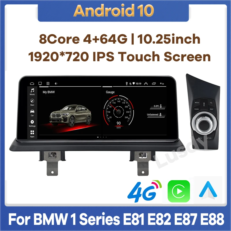 Автомобильный мультимедийный плеер на Android 10 8 ядер 6 ГБ ОЗУ 25 Гб ПЗУ с GPS