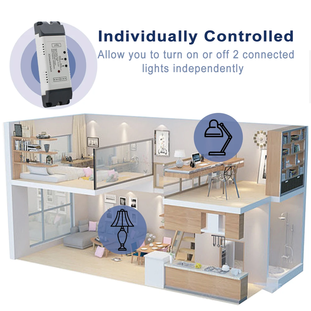Smart Wifi Switch 2 Channel Zigbee Linear Actuator