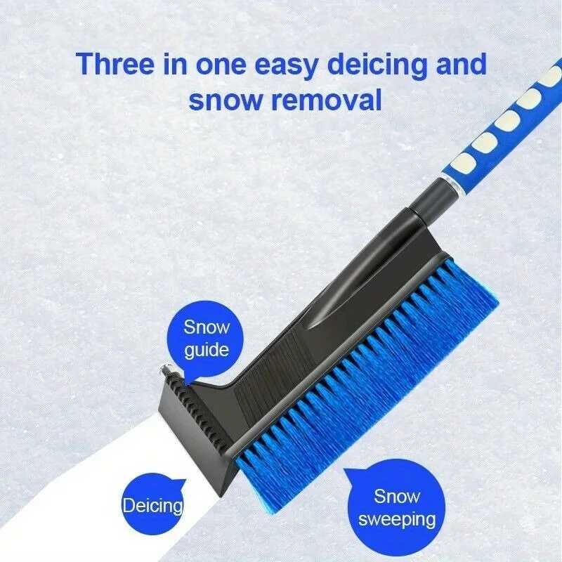 3in1 Multi-functional Car Snow Shovel, Car Snow Scraper Glass Defrost Snow Deicing Cleaning Tool