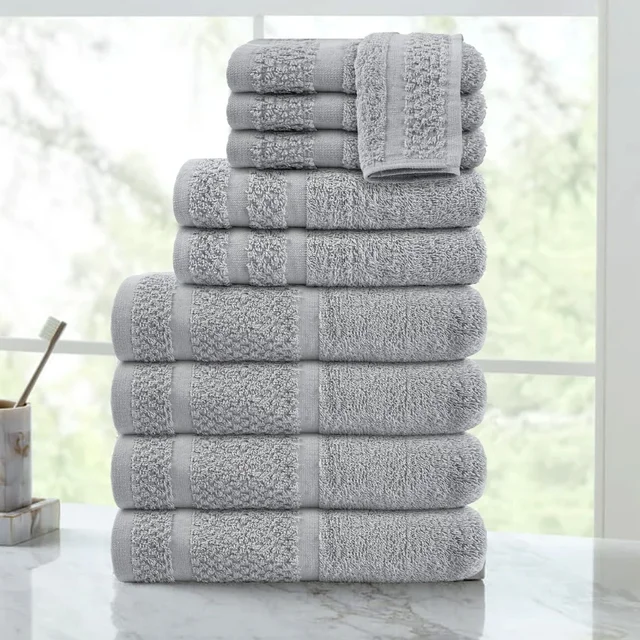 10-Piece Cotton Towel Set 3