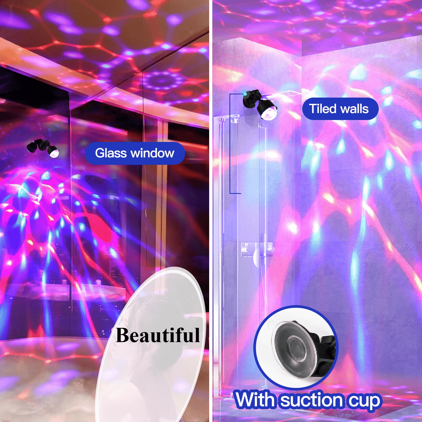 Mini USB Night Light RGB LED Stage Disco Light Rotating DJ Ball Strobe Auto Rotate for Car KTV Christmas Party Show Decoration