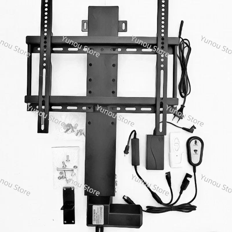 

TV Lift Stand 110-240V AC Input 500/700/800mm Stroke TV Mounts for 40-60 Inches TV with Remote +controller+mounting Parts Modern