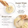Sourdough Starter Kit Bread Proofing Baskets 24oz Sourdough Starter Jar Date Marked Feeding Band for Baking Enthusiasts Supplies 2