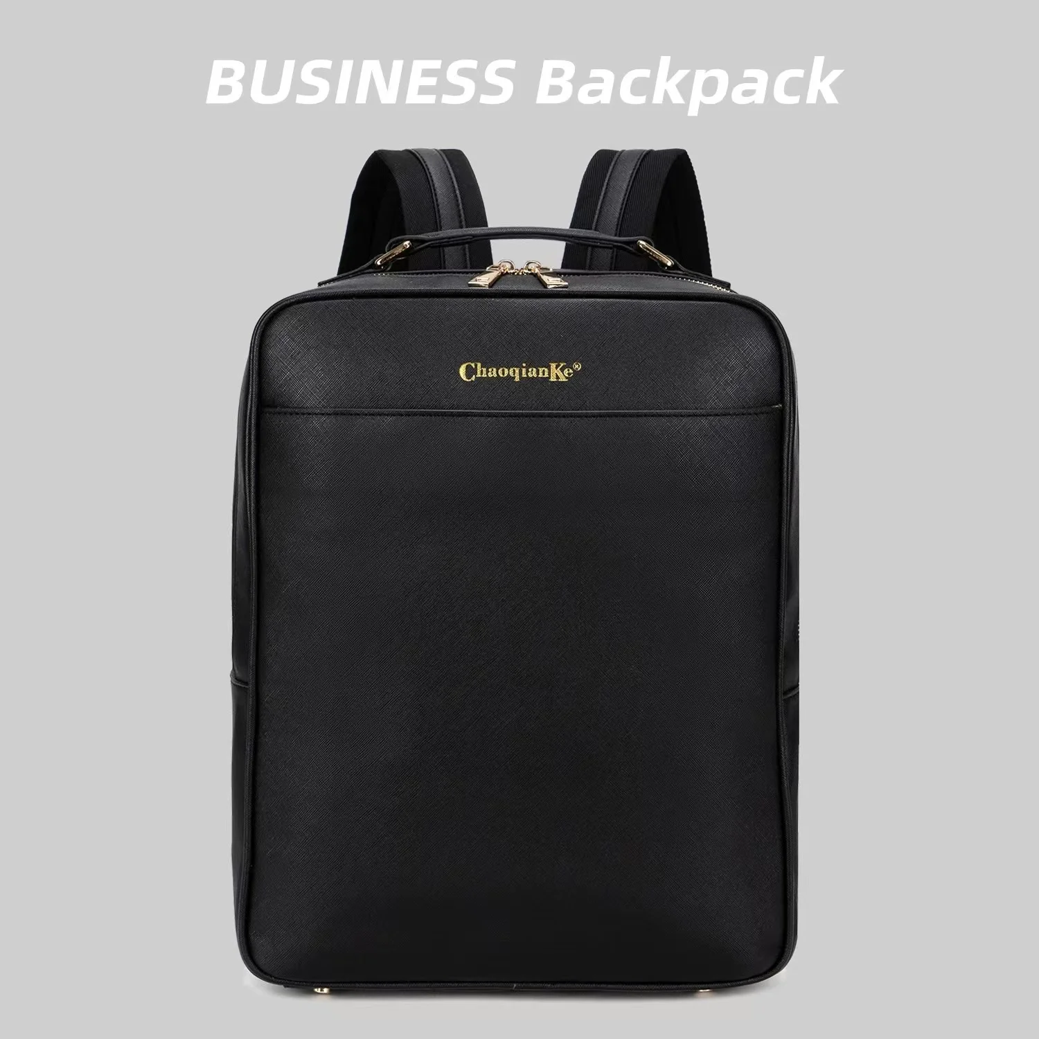 Business Backpack 14 Inch Laptop Bag PU Leather Mochila for Men Women Shoulder Bags  Waterproof