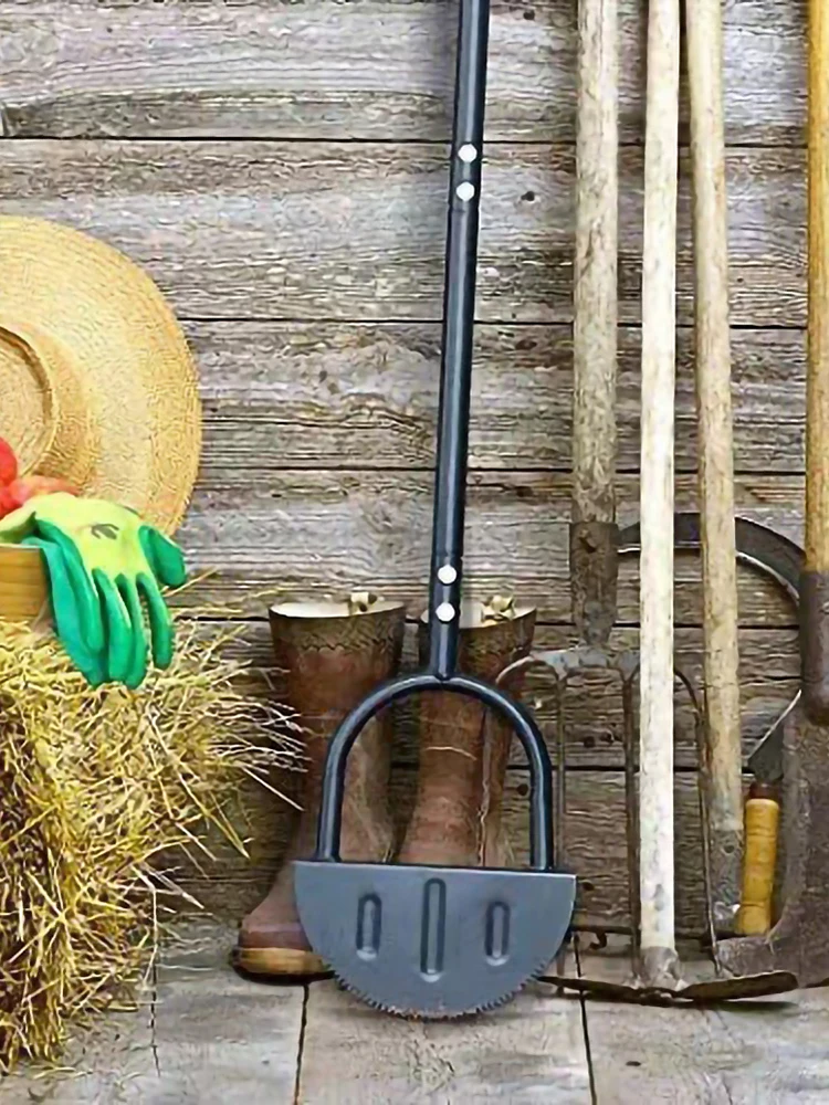 Grass Saw Cutter With T-Grip Half Moon Serrated Manual Lawn Edger Wear-resistant Reinforced Gardening for Home Garden Supplies