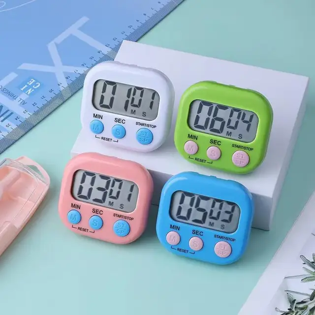 LCD Digital Kitchen Timer ทําอาหารแม่เหล็กนับถอยหลังจับเวลา Clear Loud Alarm Home Kitchen อุปกรณ์ทําอาหารขายส่ง 1 LCD Digital Kitchen Timer ทําอาหารแม่เหล็กนับถอยหลังจับเวลา Clear Loud Alarm Home Kitchen อุปกรณ์ทําอาหารขายส่ง 1