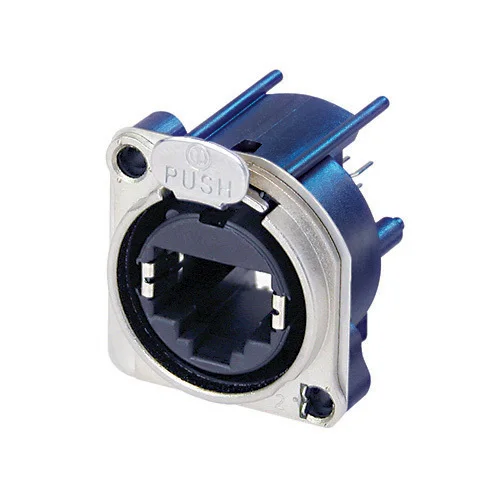 Swiss Neutrik etherCON RJ45 socket NE8FBH and NE8FBV NE8FAH NE8FAV PCB mount RJ45 receptacle A and B-Series cutout with latch