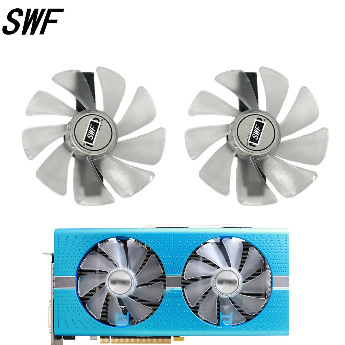 Ventilador Refrigerador para Placa Gráfica Cf1015h12d Fd10015m12d Ventilador Refrigerador para Safira Rx470 Rx590 Rx580 Rx480 Rx570 Nitro Special Edition Novo