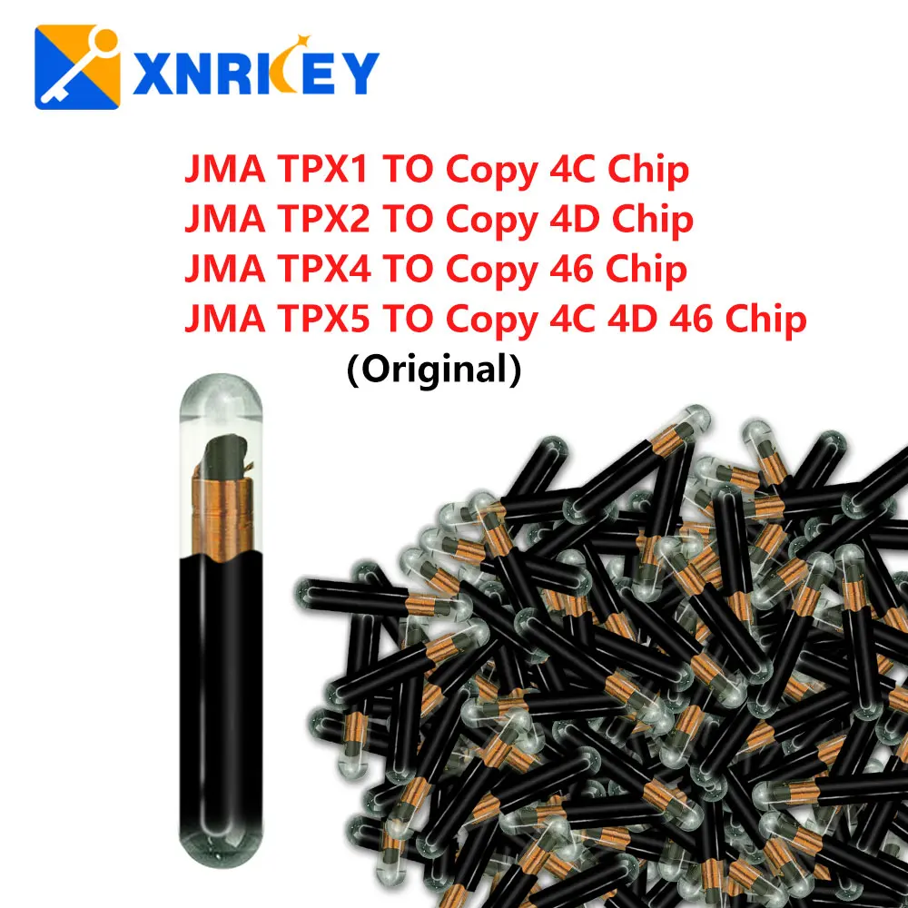 

XNRKEY JMA TPX1/TPX2/TPX4/TPX5 Clone Transponder Chip To Copy 4C 4D 46 for Toyota Nissan Ford Hyundai Kia Mazda Lexus Suzuki