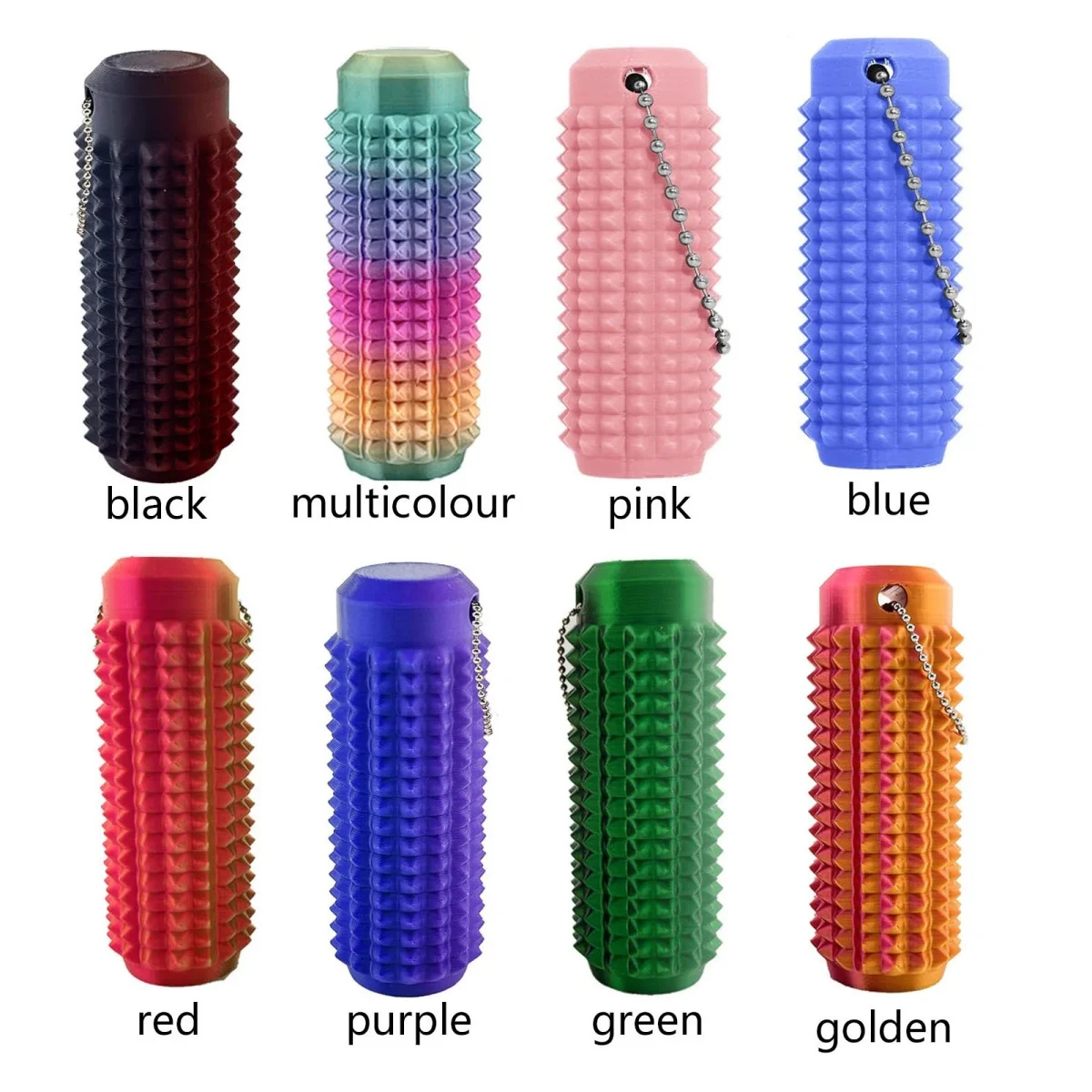 Pain Stim Fidget Toys Reduce Stress Roller for Adults Spiky Fidget Keychain for Anxiety Sensory Toys Novelty Gifts for Friends