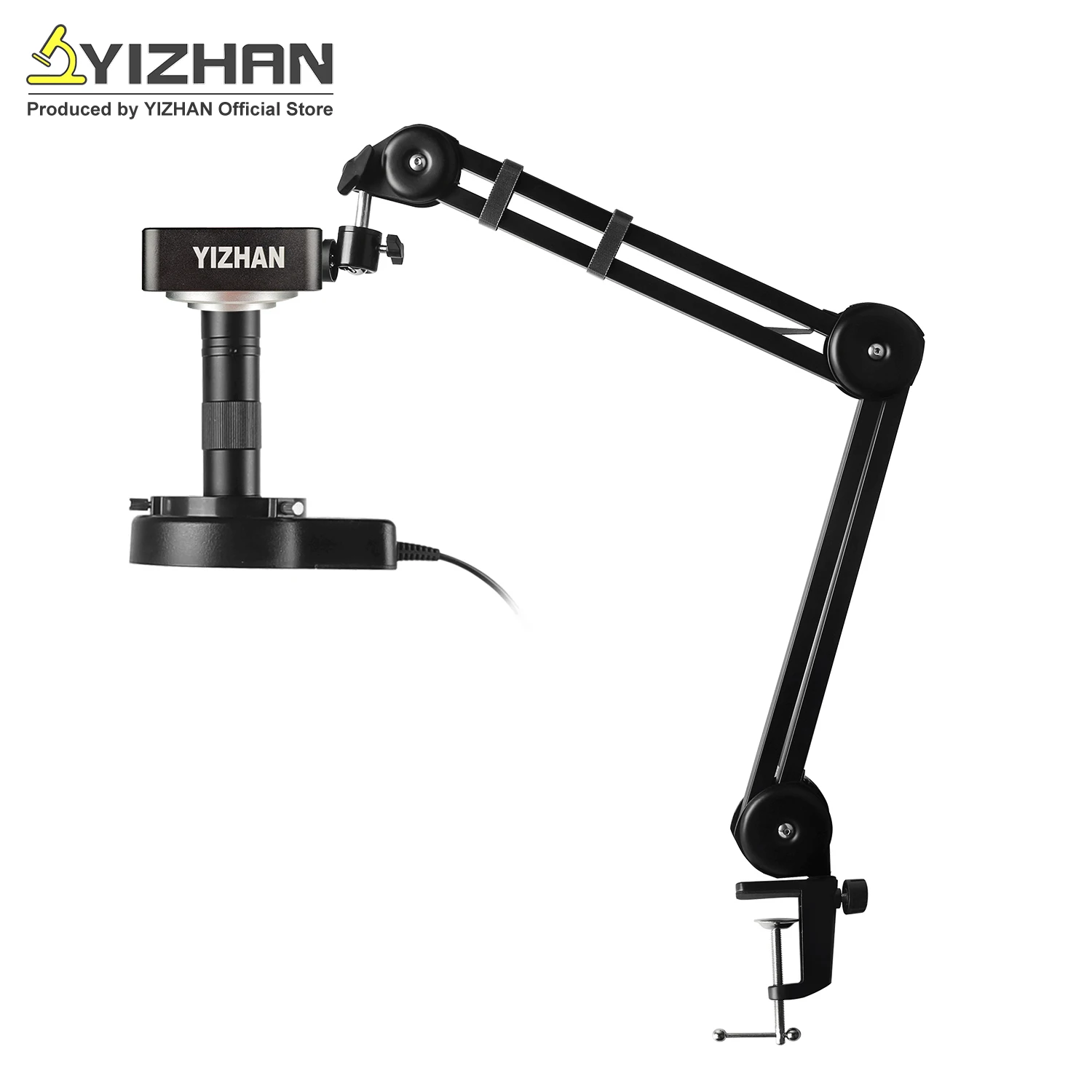 YIZHAN 60MP 풀 4K 전자 디지털 현미경 HDMI USB VGA 원격 제어 150x 납땜 현미경 지원 전화 용