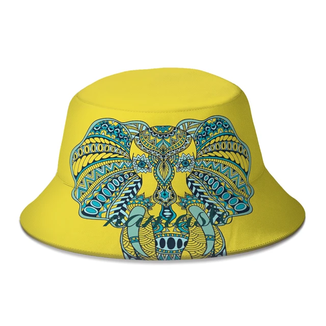 Elephant Indian God Goddess Of Love Bucket Hat For Women Men