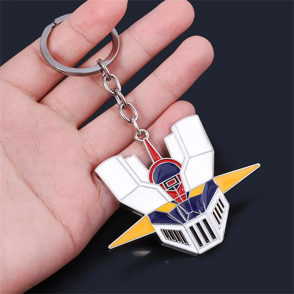 Anime Mazinger Z Keychain UFO Robot Grendizer Logo Key Chain Men's