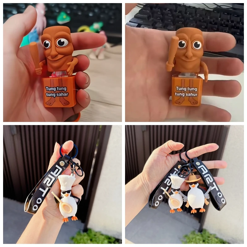 Tralalero Tralala Keychain Tung Tung Tung Sahur Keychains for Bag