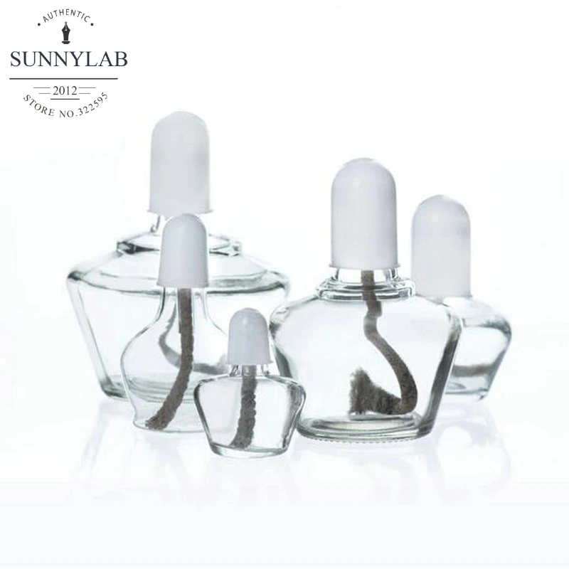 

60/150/250ml Glass Alcohol Burner Lamp, Burning Lamp and 15cm wicks for Laboratory heating