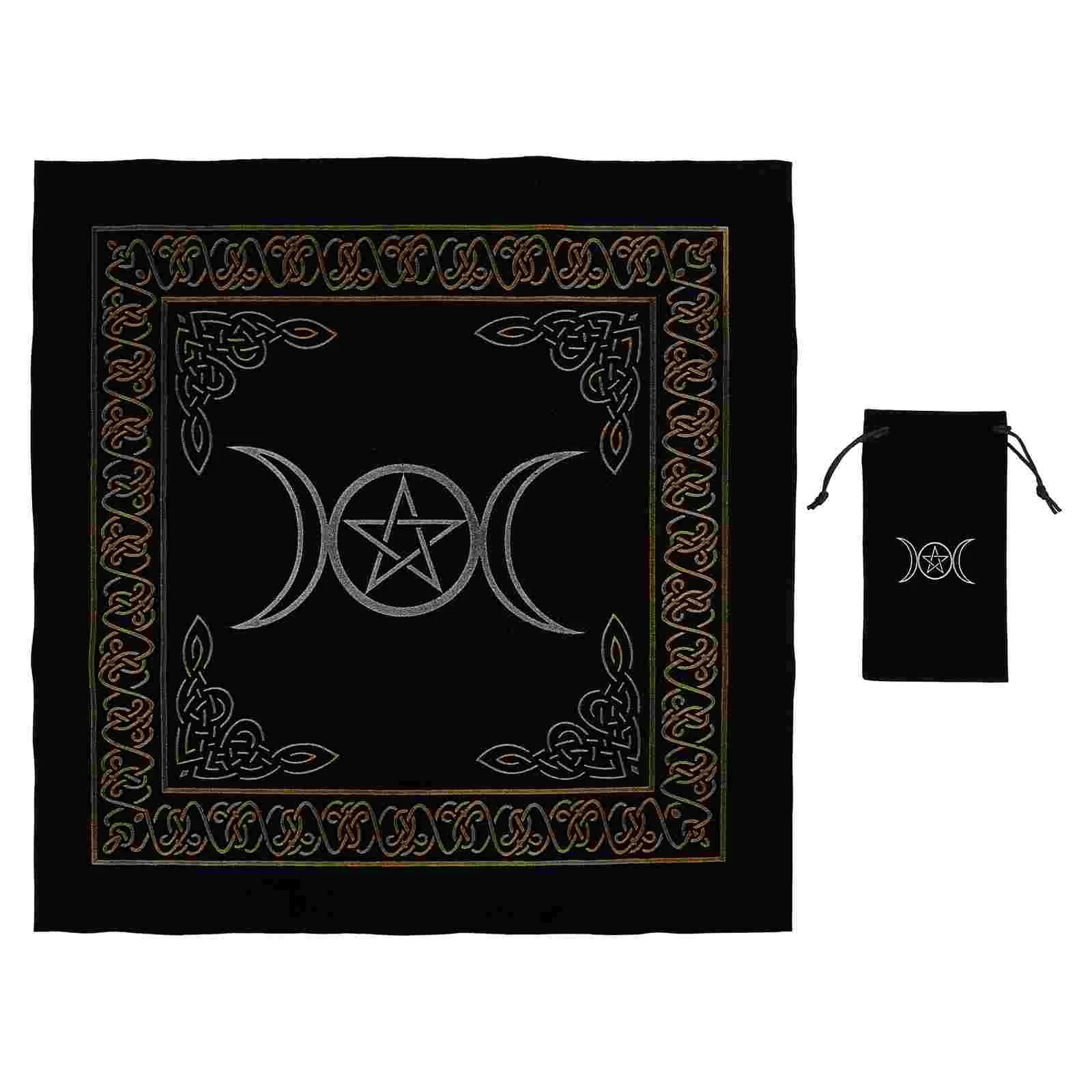 

Tarot Cloth Divination Tablecloth Table Wicca Pouch Mat Cardsaltar Astrology Tapestry Pentacle Special Flannelette Storage Bag