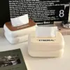 1pc simple cream style cute multifunctional spring desktop tissue paper box 3