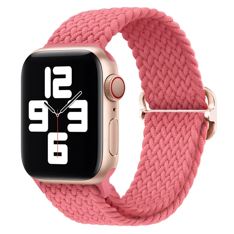 Adjustable Braided Nylon Elastic Watch Strap