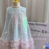 Jupe d'été pour filles, vêtements pour enfants, Style coréen, avec nœud scintillant, princesse, décontractée, Simple, quotidien, nouvelle collection 2025 3