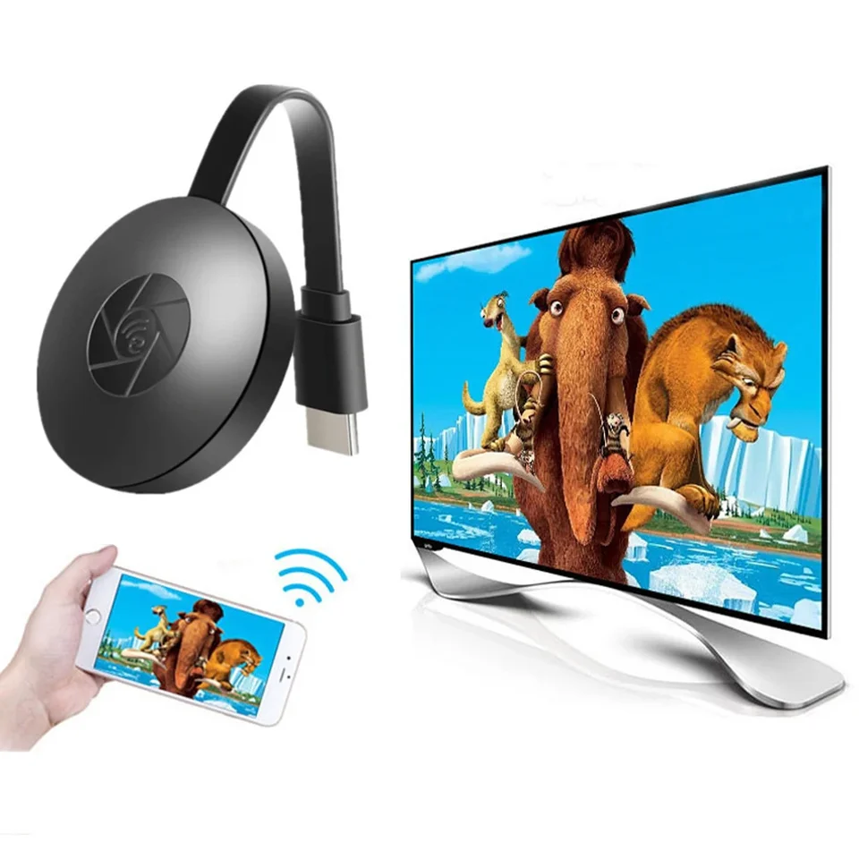 Adattatore HDMI Wireless 4K/1080P Miracast – WiFi 5G/2.4G, Mirroring Per IOS, Android, Windows, Mac, TV E Proiettore