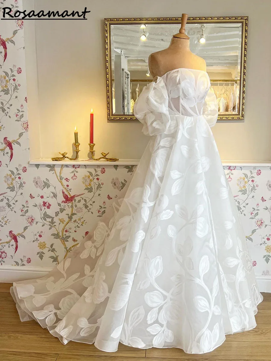 

Princess A Line Wedding Dress 2023 Sweetheart Detachable Sleeves Bride Gown Backless Beadings vestidos de novia