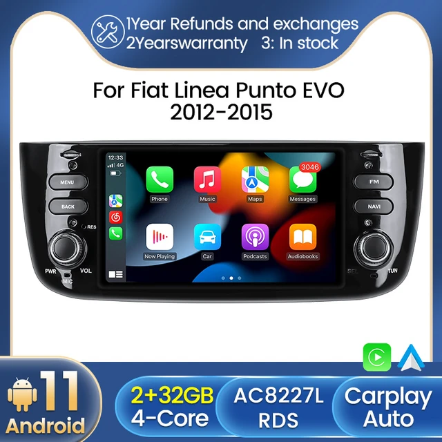 Isudar Voice control Car radio 1 Din Android 10 For Fiat/grande punto  evo/Linea/2012-2018, ISUDAR Official Shop