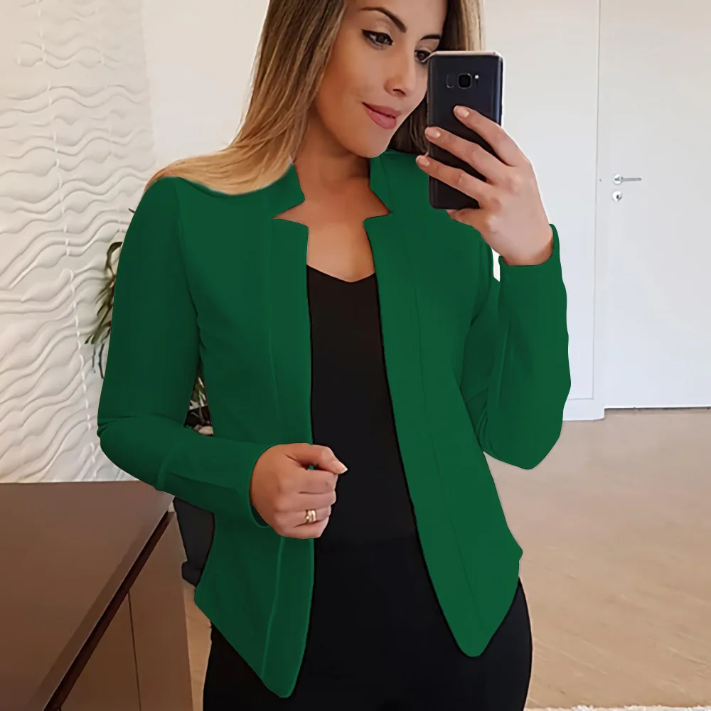 

Office Suit Hot Selling Small Suit Long-sleeved Solid Color Cardigan Jacket Jacket Suits