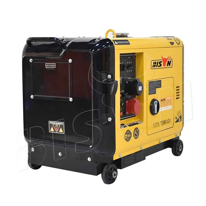 

Most Efficient Emergency Electric Start Air Cooled Single Phase 6Kw Home Silent Dies el Generator