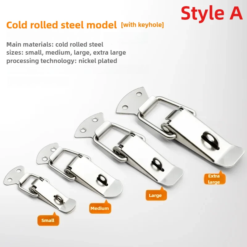 2 PCS Toggle Latches Spring Loaded Clamp Clip Case Box Latch Catch Toggle Tension Lock Lever Clasp Closures Crate Lock Snap