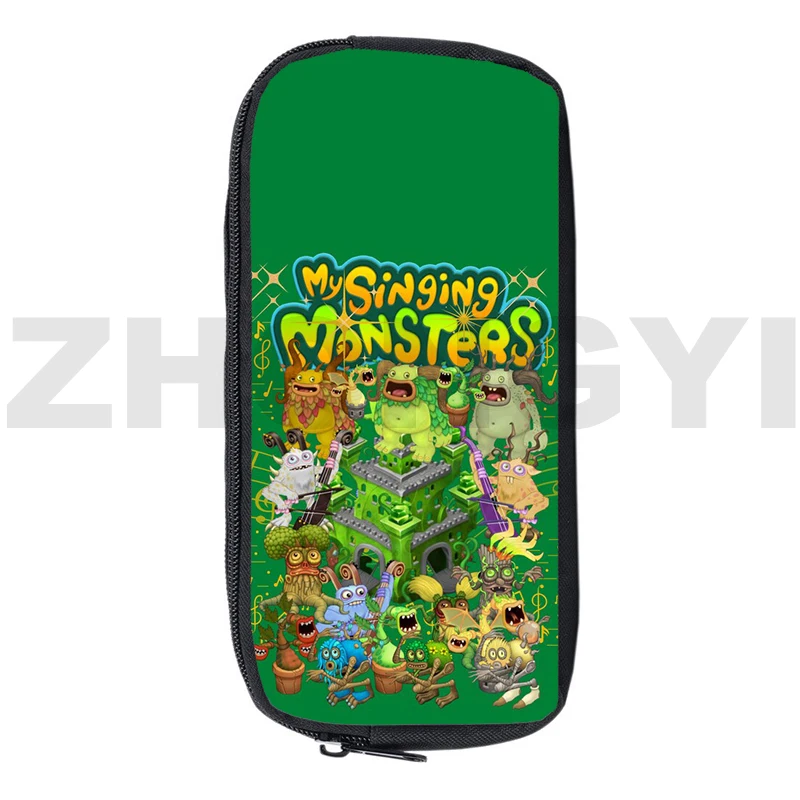 Simpatico Cartone Animato My Singing Monsters Astuccio 3D Bambini Preppy Materiale Scolastico Cerniera My Singing Monsters Makeup Bag Pen Bags