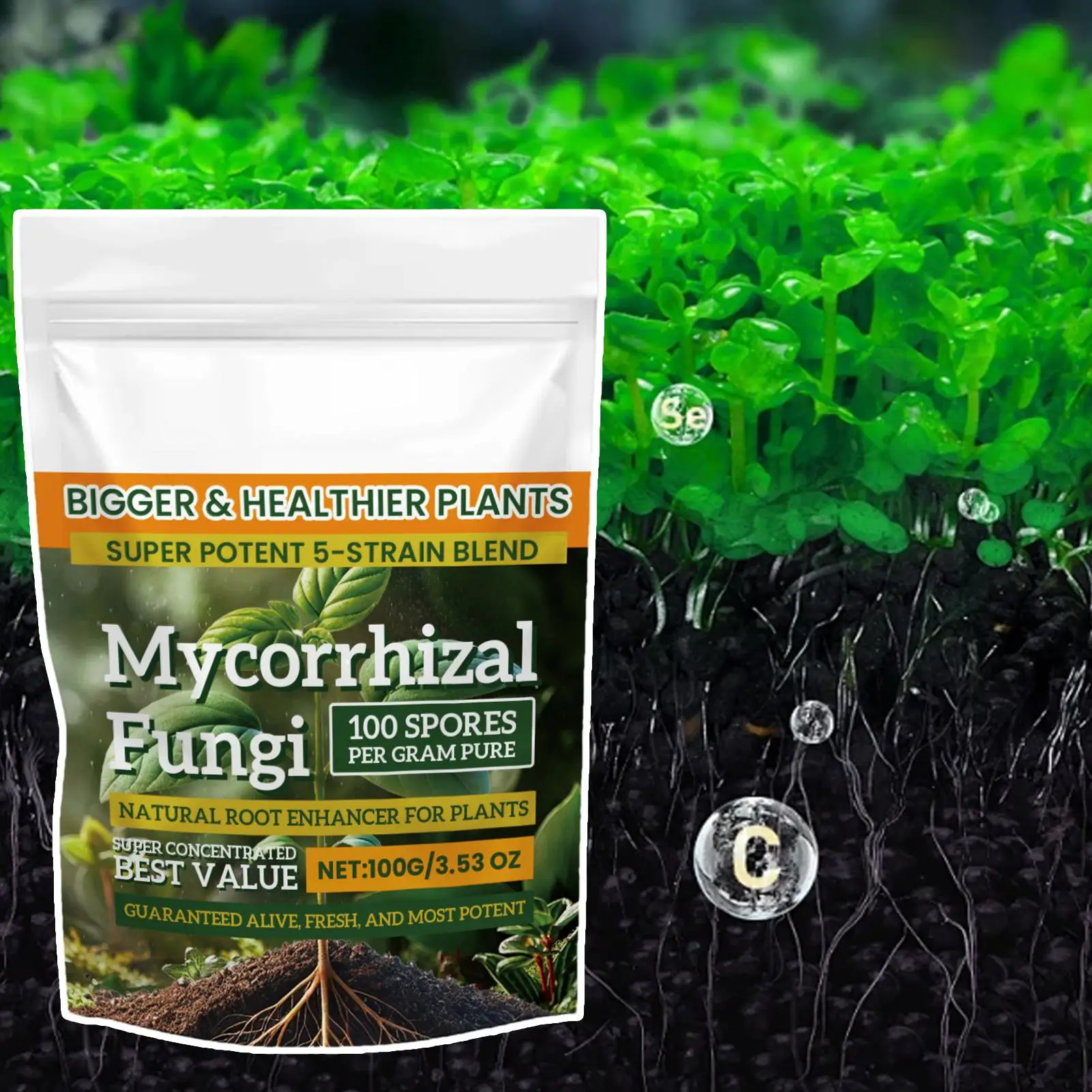 Enhanced Plant Growth Nutrient Powder - 100g Balanced Root Supplement