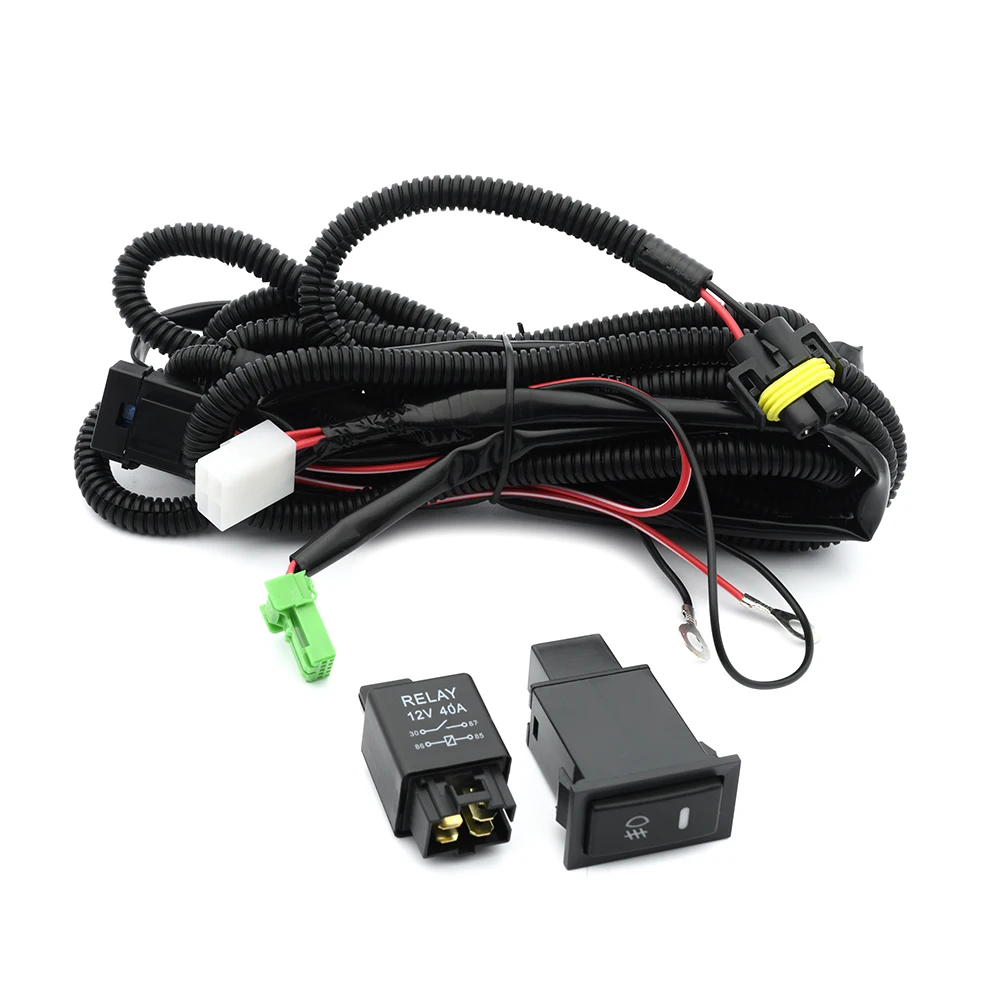 H8 H11 Fog Lights Wiring Harness Socket For Toyota Camry Corolla Hilux