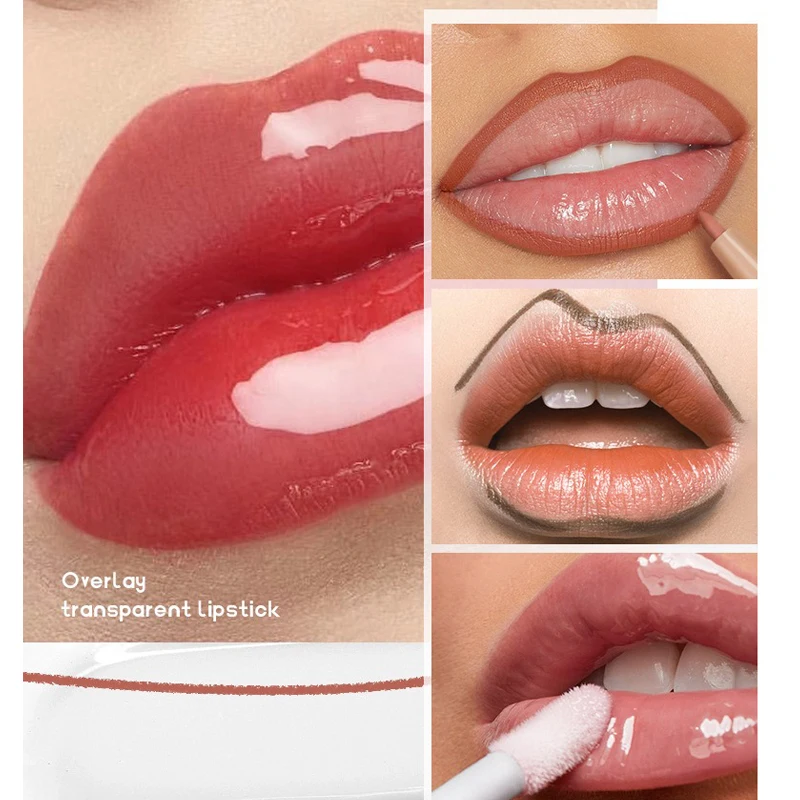 2in1 Matte Velvet Lipliner Pen Waterproof Natural Lip Plumping Outline Contour Clear Highgloss Lip Oil Solid Lipstick 10 Colors lip liner lip liner pencil lipliner pencil lip liner set