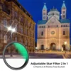 K&F Concept Variable Star Filter Cross Screen Starburst 4-8 Points Filter18 Layer Coating for Camera Lens 49 52 58 67 72 77 82mm 2