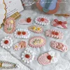 New Retro Embroidery Hairpin Side Bangs Cute Hair Clip Girl Handwoven Flower Knitted Children's Baby Hair Accessories 1