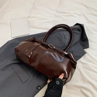 PU Leather Hobo Handbag Slouchy Top Handle Bag Fashion Work Bags Large Satchel Bag for Women Work Shopping Travel