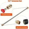 4000PSI High-Pressure Water Gun, M22-14 Copper Valve & 1/4" Quick Connect, 5-Color Nozzles for Car Washing 4
