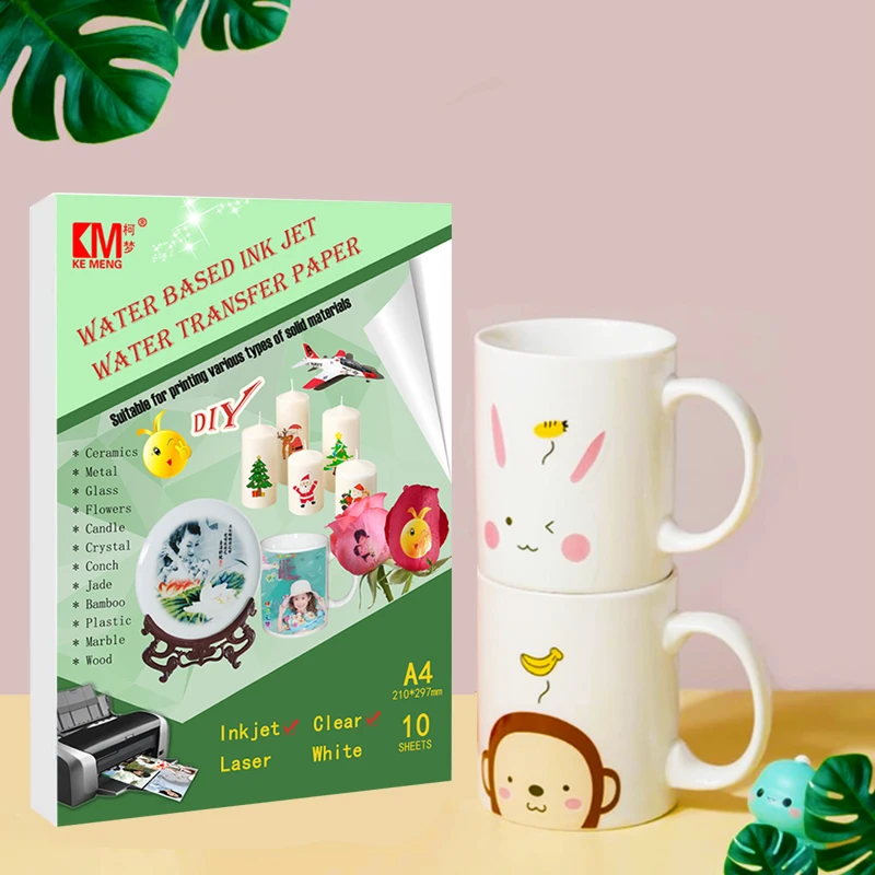 Sublimation a4 vinyl colored printable dtf clear inkjet water transfer