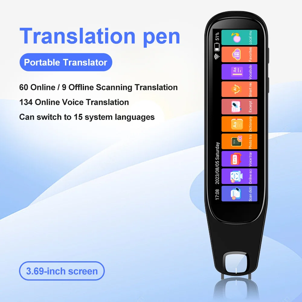 MD21 voice Translation Pen Real Time Intelligent Text Scanning Point Reading Learning Smart Voice Translator Recording Pen
