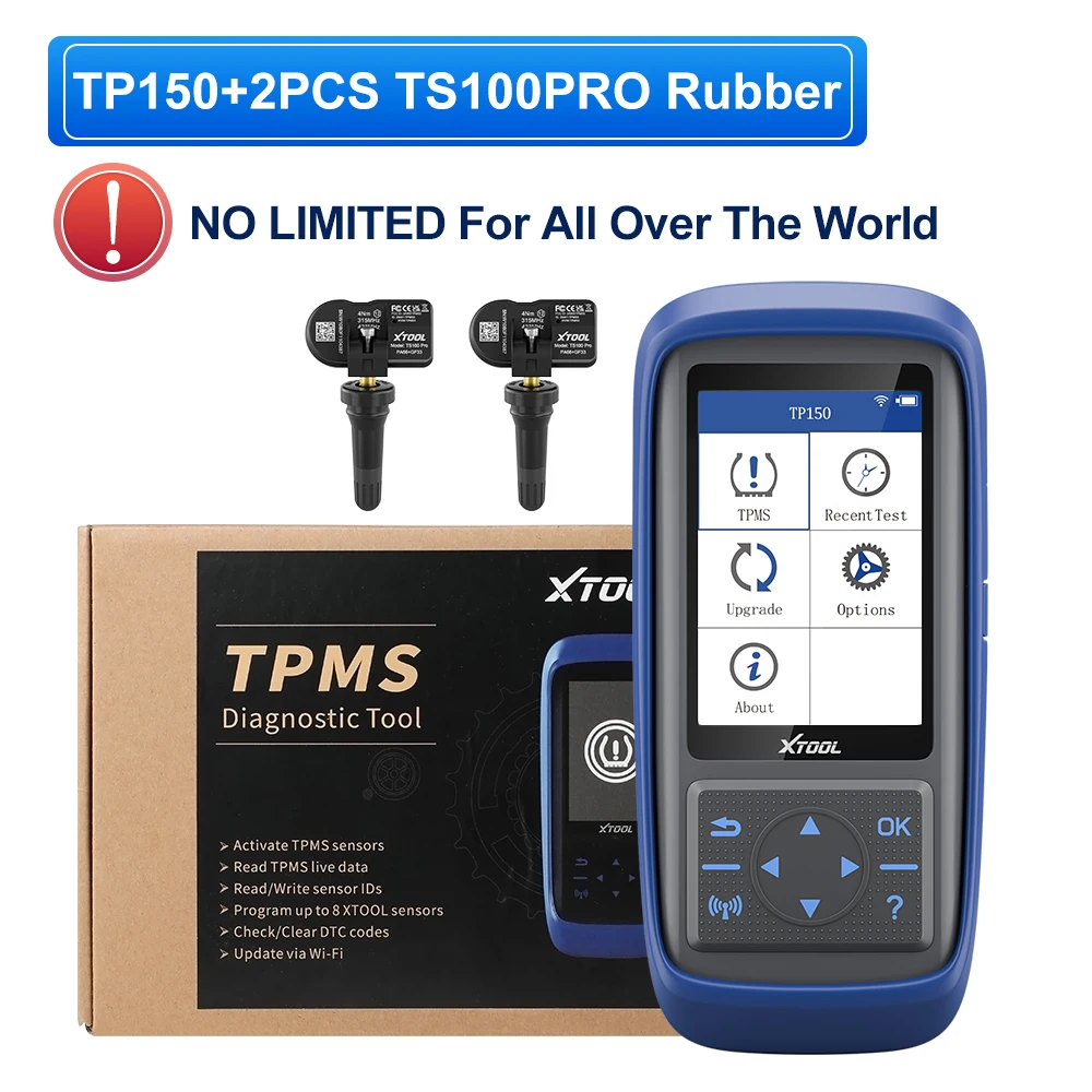 Herramienta De Reaprendizaje TPMS XTOOL TP150 2024, Activar Y Resetear Sensores, Diagnóstico OBDII, Pantalla A Color, WiFi