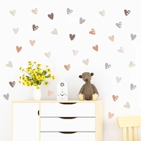 36pcs Heart Shape Trendy Boho Style Wall Stickers Bohemian Wall Decals for Living Room Bedroom Nursery Room Kids Room Home Decor 2