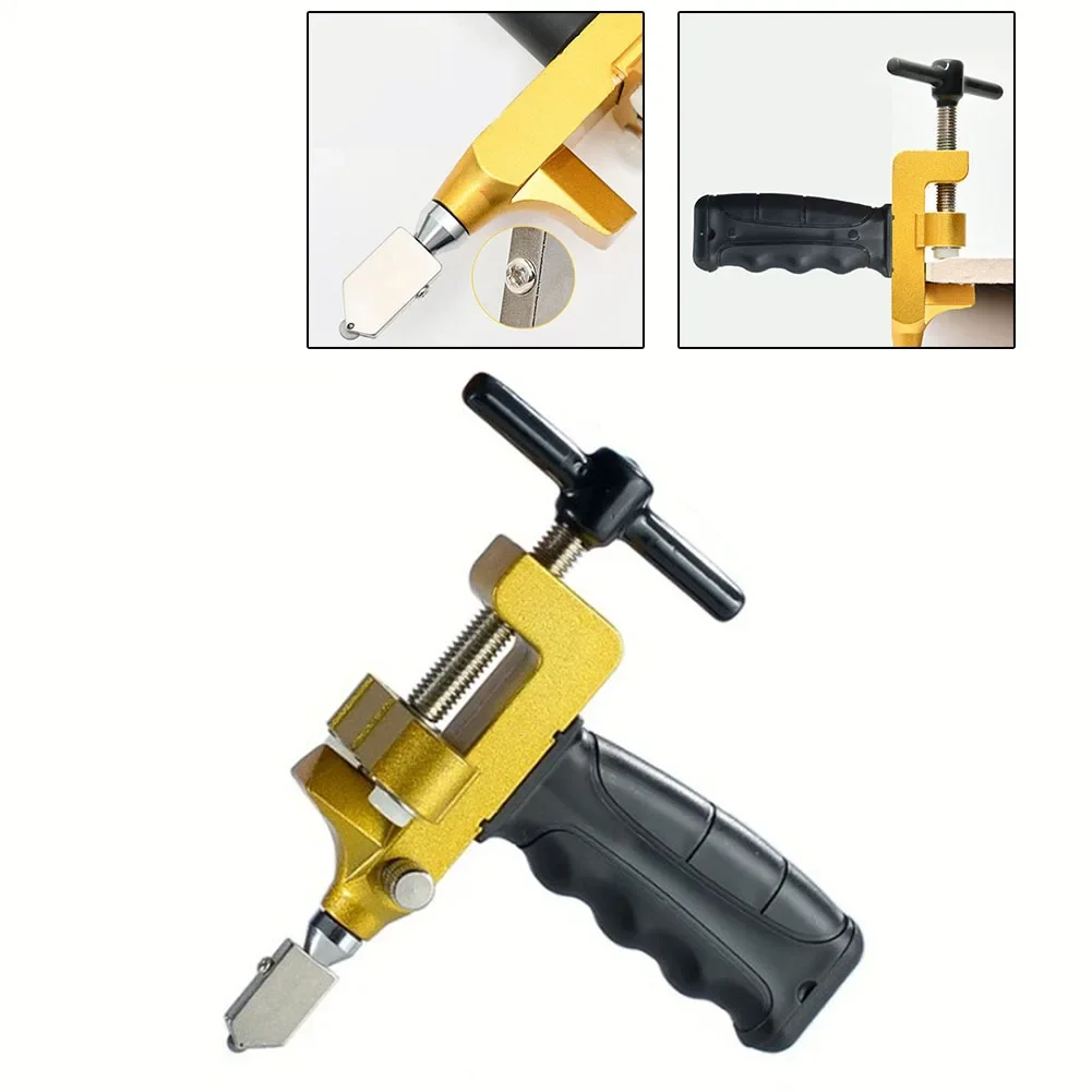 New Tile Glass Cutter Glass Cutter Ergonomic Handle High Quality Steel Cutter Head Longer Handle Cutting Tiles 2