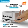 Minisopuru Mac Mini M4 Dock Stand with 4TB M.2 Nvme SSD Enclosure 4K 60Hz HDMI SD/TF USB Multiport Hubs for Mac Mini M4/M4 Pro 1