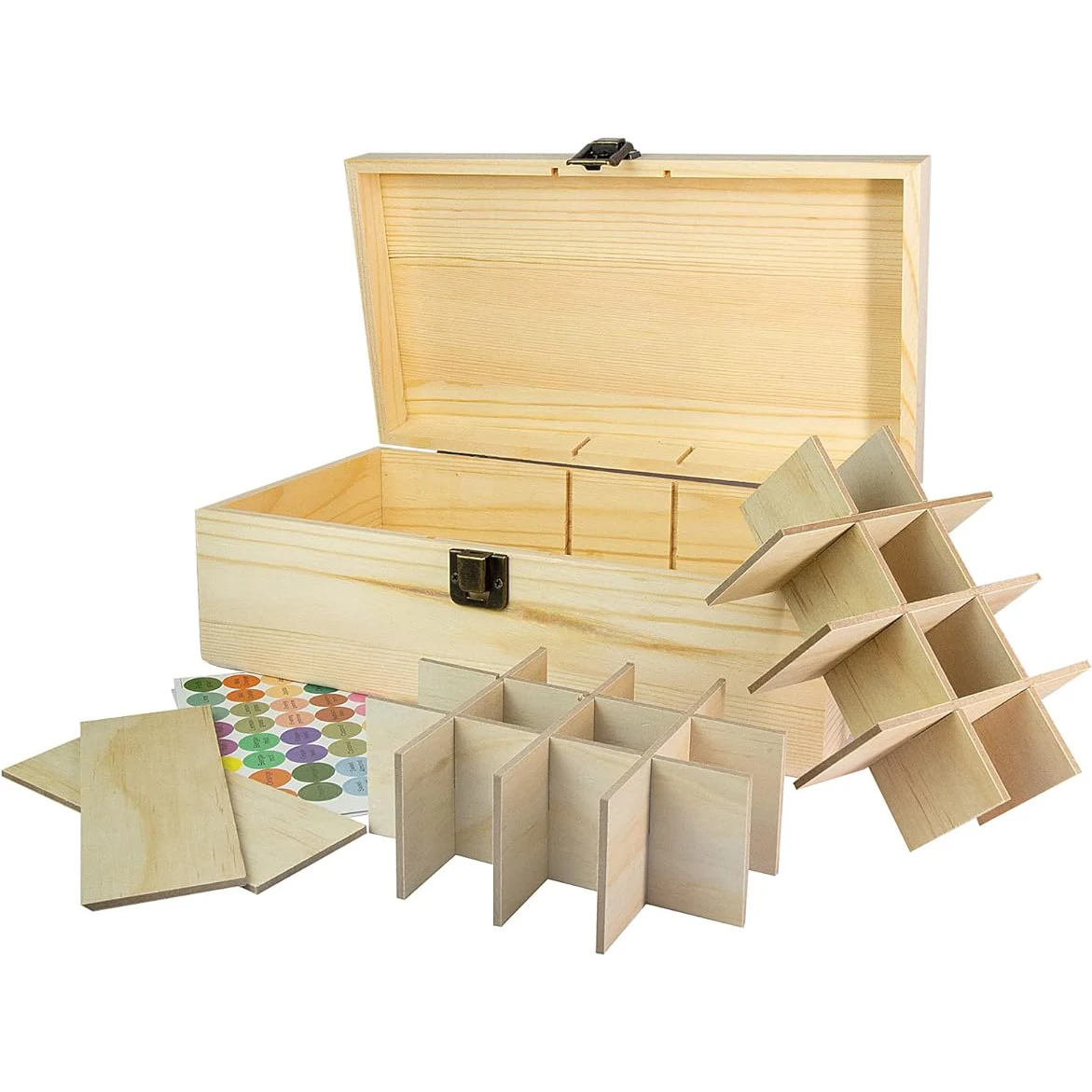 

25 Slots Essential Oil Storage Box Wooden Essential Oils Display Organizer Stand Holder for 15 Ml Bottles Nail Polish Collection