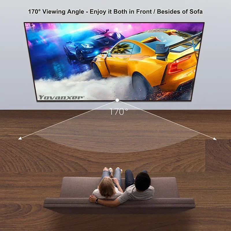 ALR Projector Screen 3D Nano Grey Crystal Ambient Light Rejecting Fixed Frame 1CM Ultra Narrow Border CLR 4K 8K Projection 2024