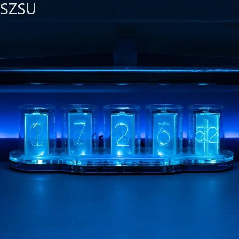 SZSU 현대 아크릴 탁상 시계 의사 발광 LED 조명데스크탑 장식