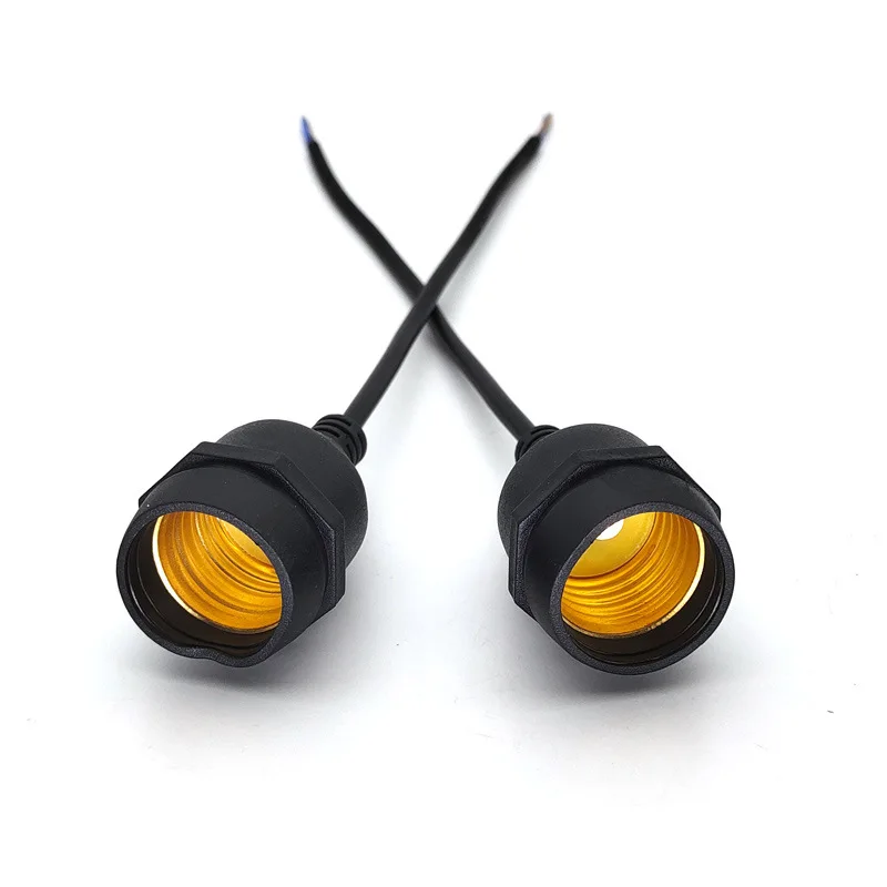 E27 Outdoor LED String Lights Waterproof LED Lamp Head Holder Pure Copper for Garden Vintage Patio Wedding Party